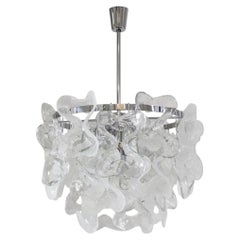 Austrian Midcentury Murano Glass "Catena" Chandelier by Kalmar, 1970s