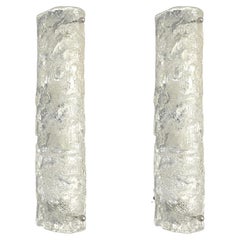 Pareja de apliques de cristal de Murano de la Edad Media alemana, Hillebrand, 1970