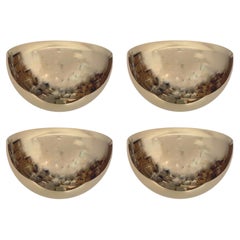 Mid-Century Large Gold Set of Four Wall Sconces by Estiluz, Barcelona, 1970s