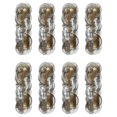 Austrian Mid-Century Set of Eight Murano "Citrus" Wall Sconces by Kalmar, 1970s