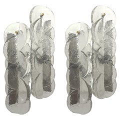 Austrian Mid-Century Pair of "Citrus" Two Murano Wall Sconces by Kalmar, 1970s