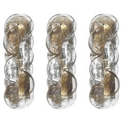 Set di tre lampade da parete "Citrus" di Murano di Kalmar, anni Settanta