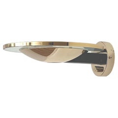 Postmodern Dimmable Gold Wall Sconce by Estiluz, Barcelona, 1980s