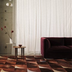 Electric Dance of Colour Circo Terracotta Customizable Rug Rectangle in Small