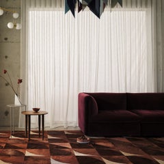 Electric Dance of Colour Circo Terracotta Customizable Rug Rectangle in Large