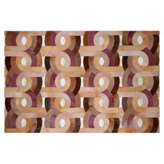 Tapis personnalisable « Psychedelic Paradiso Blush » au motif éclatant, format petit