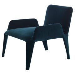 21st Century Modern Textile Lounge Chair With Removable Cover