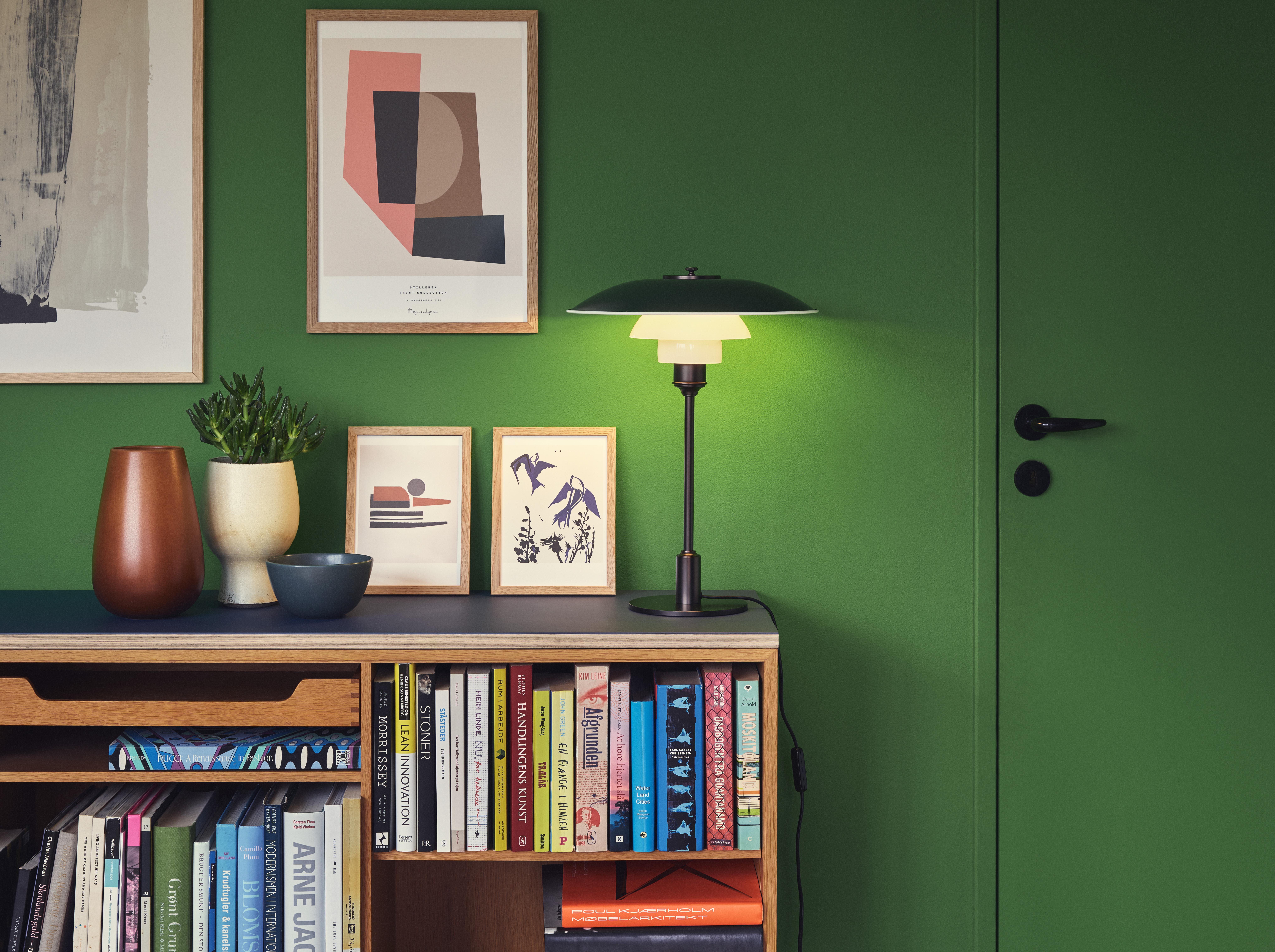 For Sale: Green (green.jpg) Louis Poulsen PH 3½-2½ Color Table Lamp by Poul Henningsen 2