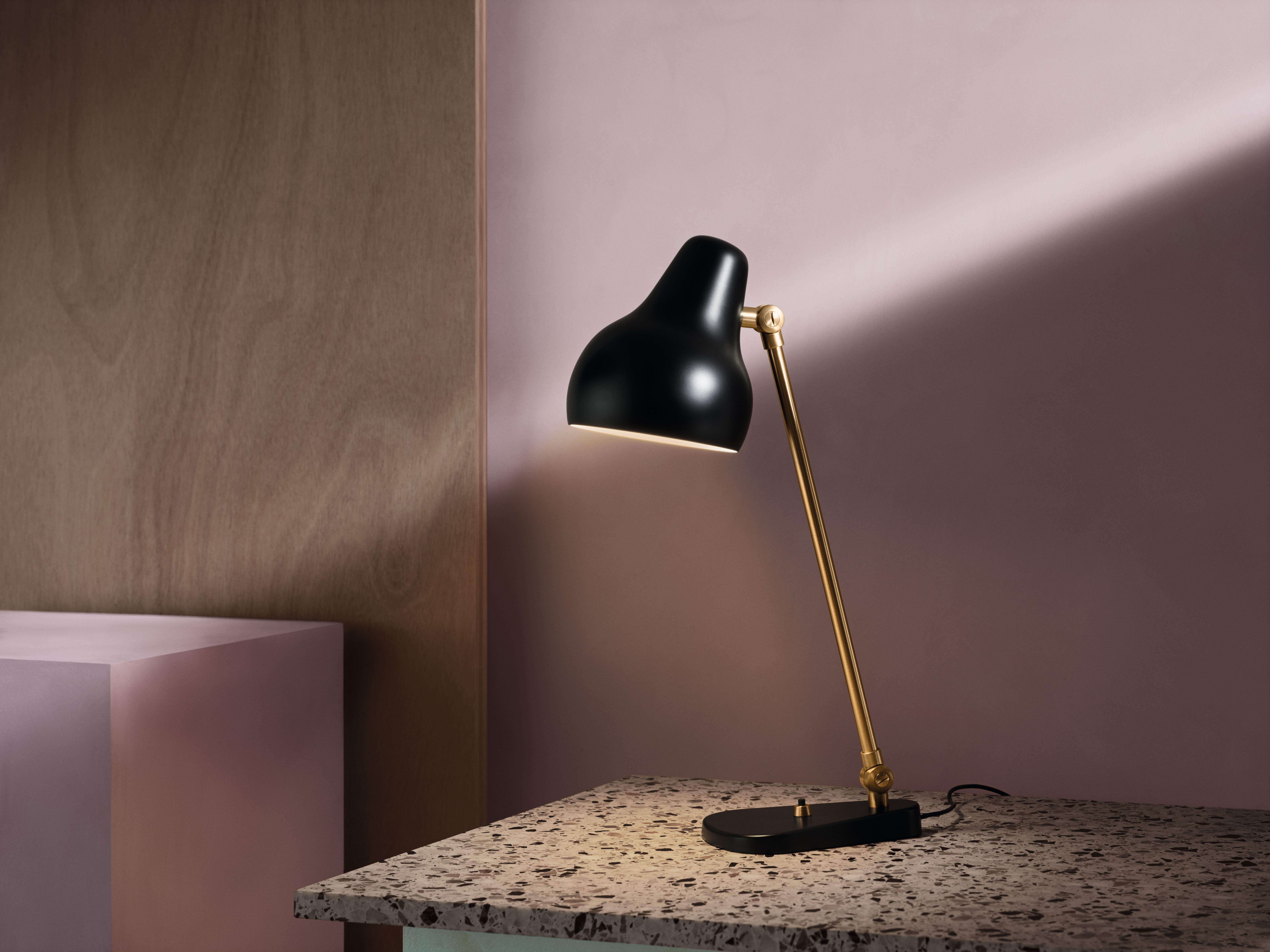 For Sale: Black (black.jpg) Louis Poulsen VL38 Table Lamp by Vilhelm Lauritzen 2