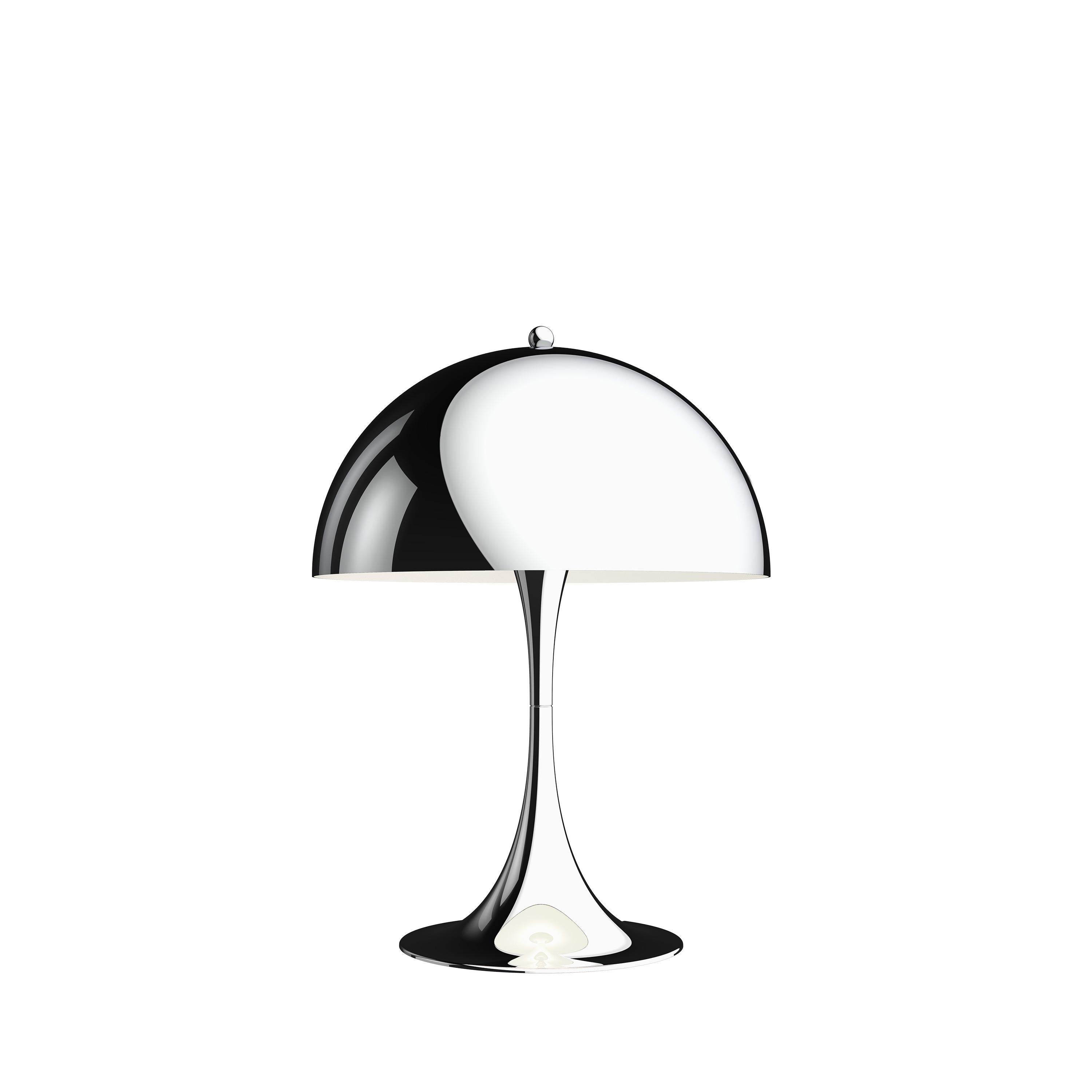 For Sale: Silver (chrome.jpg) Louis Poulsen Panthella 320 Table Lamp by Verner Panton
