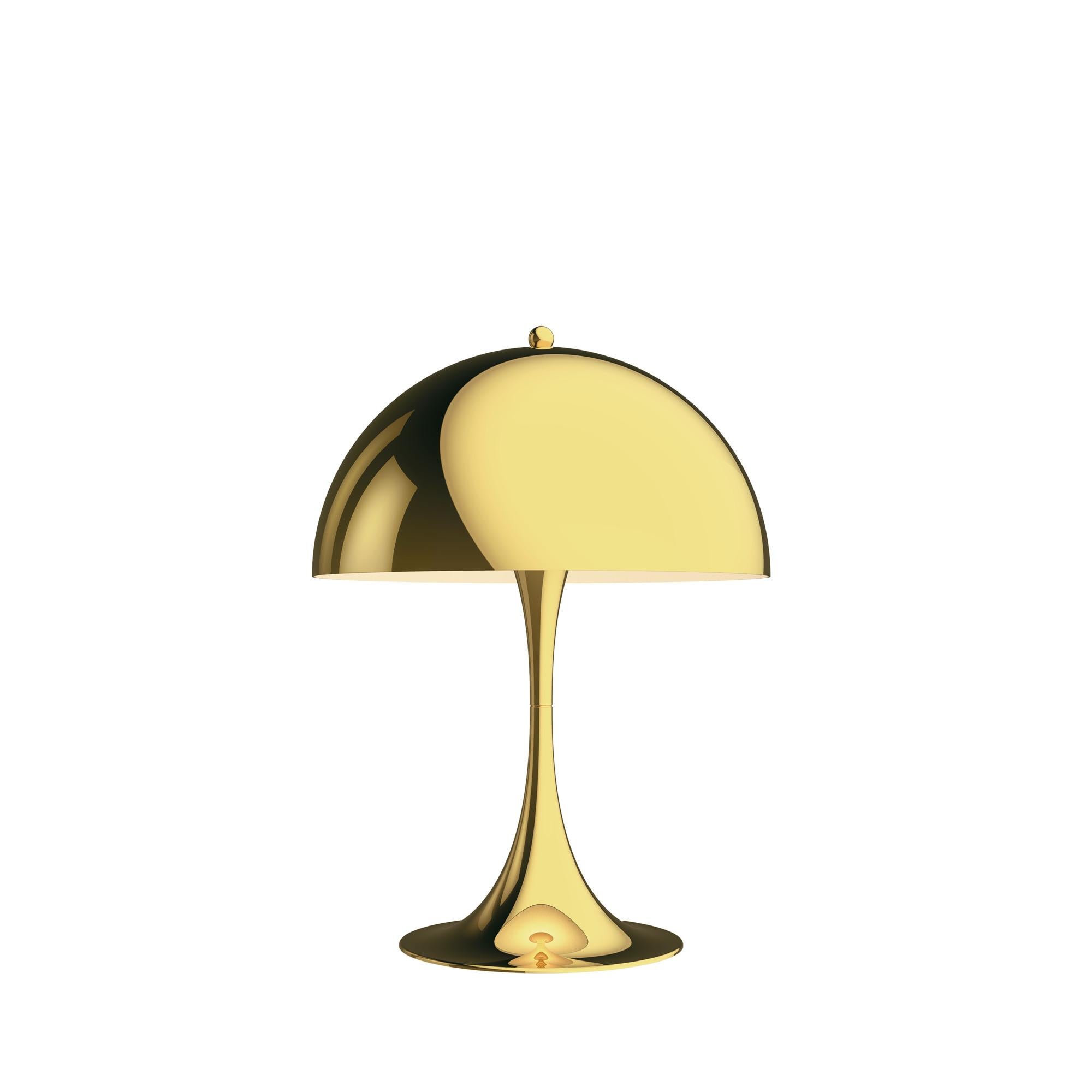For Sale: Gold (brass.jpg) Louis Poulsen Panthella 320 Table Lamp by Verner Panton