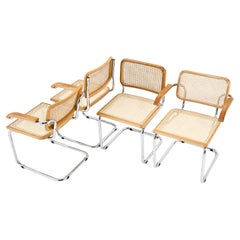 Esszimmerstühle im Stil B32 von Marcel Breuer, 4er-Set