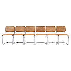 Chaises de salle à manger style B32 par Marcel Breuer, lot de 6