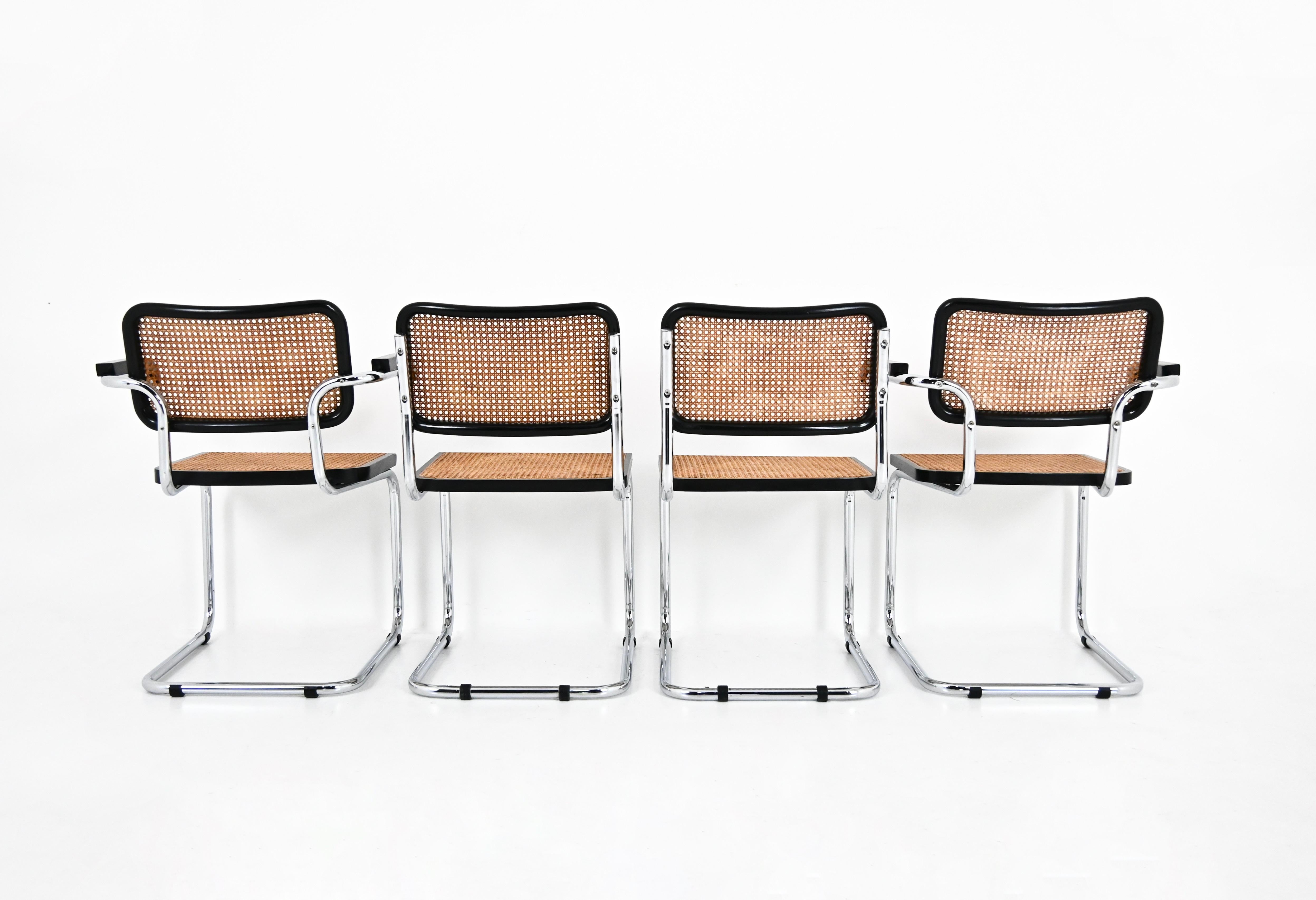 Esszimmerstühle im Stil B32 von Marcel Breuer, 4er-Set (Ende des 20. Jahrhunderts) im Angebot