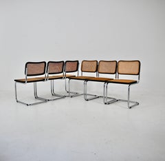 Chaises de salle à manger style B32 par Marcel Breuer, lot de 6
