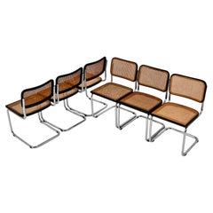 Chaises de salle à manger style B32 par Marcel Breuer, lot de 6