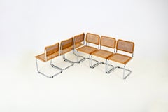 Chaises de salle à manger style B32 par Marcel Breuer, lot de 6