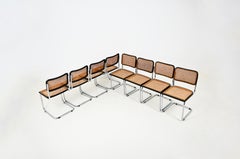 Chaises de salle à manger style B32 de Marcel Breuer, ensemble de 8 pièces