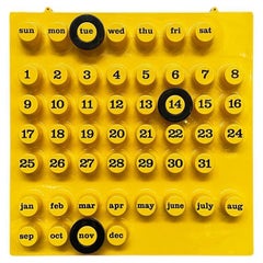 Italian Postmodern Wall Perpetual Calendar by Della Beffa for Ring a Date, 2000s