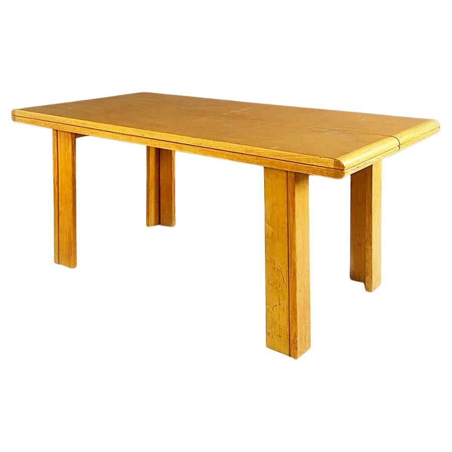 Modern Italian Wooden Table by Gigi Sabadin, 1980s