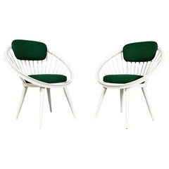 Italian Circle armchairs by Yngve Ekström for Ese Mobler Ab Sweden, 1960s