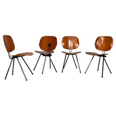 Italienische moderne Stühle aus der Mitte des Jahrhunderts s88 von Osvaldo Borsani für Tecno, 1950er Jahre