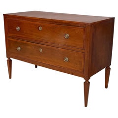 Italian Directoire style chest of drawers in wood, 1930s