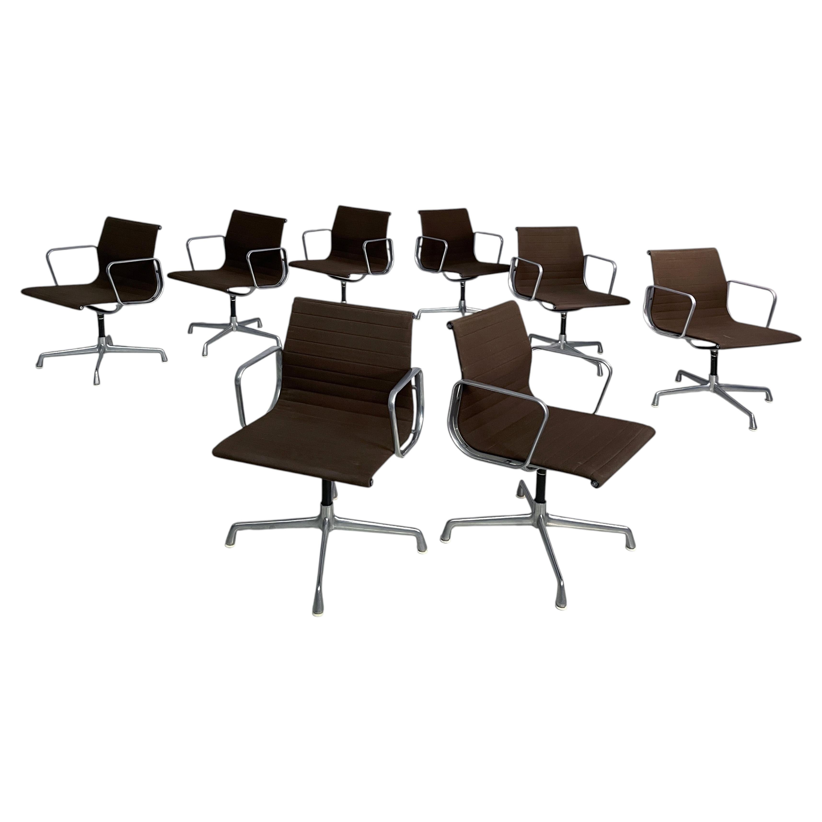 Italian modern fabric office chair by Charles and Ray Eames for ICF, 1970s For Sale