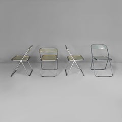 Italian modern Plia chairs by Giancarlo Piretti for Anonima Castelli, 1970s