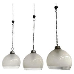Italian mid-century modern LS10 chandeliers Caccia Dominioni Azucena, 1960s