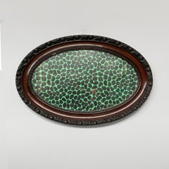 Cuadro italiano de estilo moderno con marco de madera y formica, de Memphis, 1940-años 80