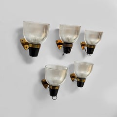 Italian mid-century modern wall lamps LP5 Dominioni for Azucena, 1960s