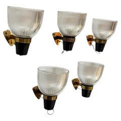 Italian mid-century modern wall lamps LP5 Dominioni for Azucena, 1960s