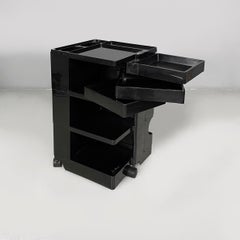 Italian modern black cart Boby by Joe Colombo for Bieffeplast, 1970s