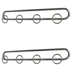 Italian Art Deco metal coat rack, 1930s