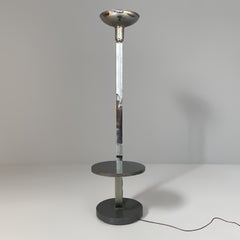 Italian art deco floor lamp with integrated table, 1930s