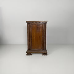 Italian wooden bedside cabinet, 1800s