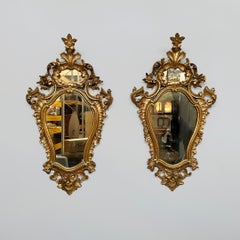 Italian giltwood wall mirrors, 1800s