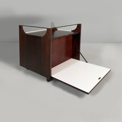 Carrito italiano de estilo moderno de mediados de siglo «Cubobar», diseñado por Bruno Munari para Stildomus, década de los 60