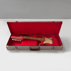 Italian wood toy electric guitar, 1980s
