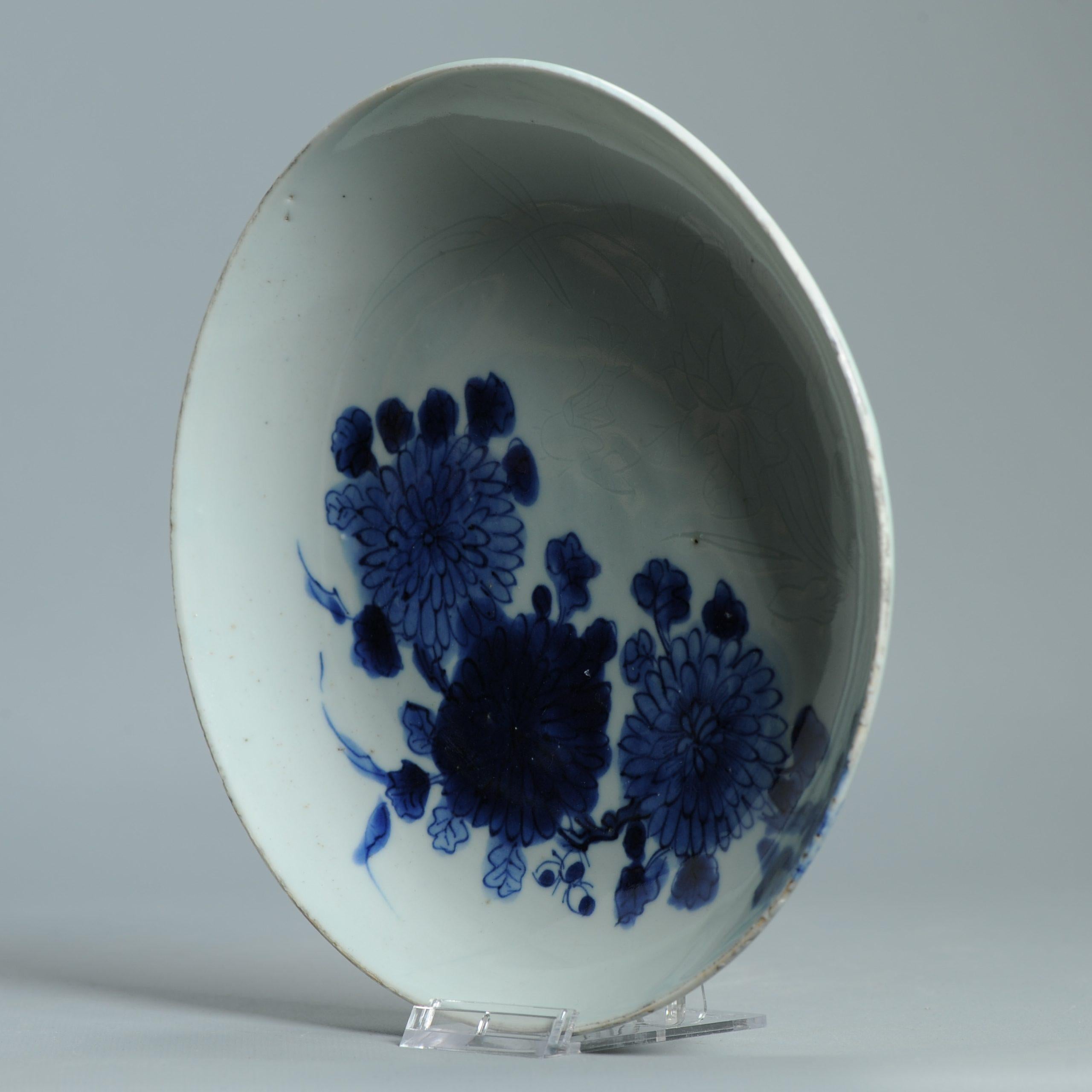 Rare Plat Kosometsuke chinois du début du 17ème siècle - Décoration Anhua - Dynastie Ming ... en vente 6