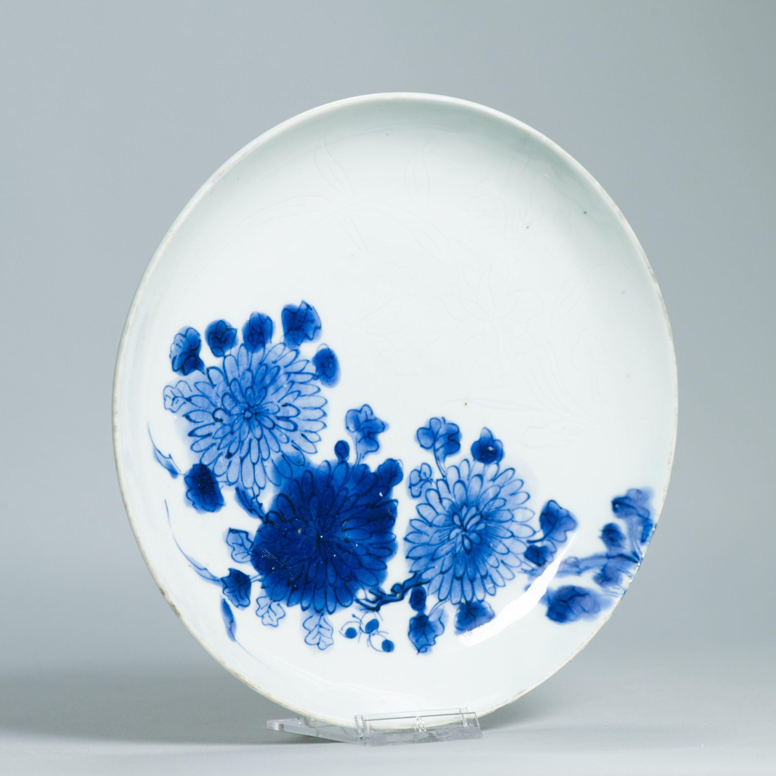 Rare Plat Kosometsuke chinois du début du 17ème siècle - Décoration Anhua - Dynastie Ming ... en vente 10