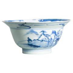 Antique Chinese Porcelain Transitional Shunzhi Kangxi 17th c Dish Marked China