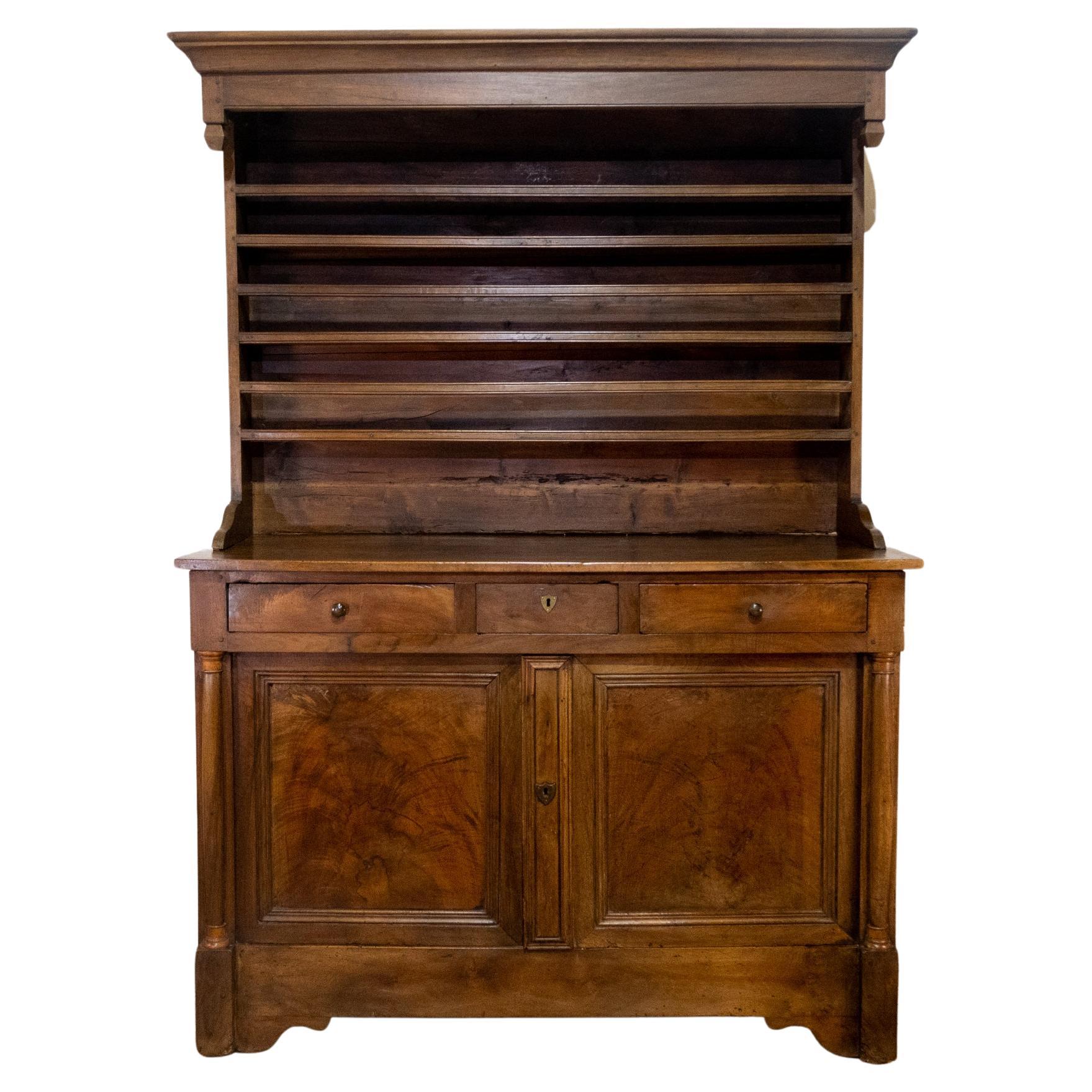 A Superb 18th Century French Empire Walnut Dresser For Sale