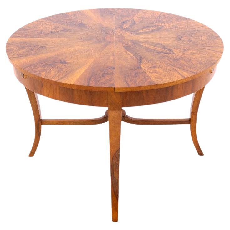 Art Deco round table from the 40s, Poland.