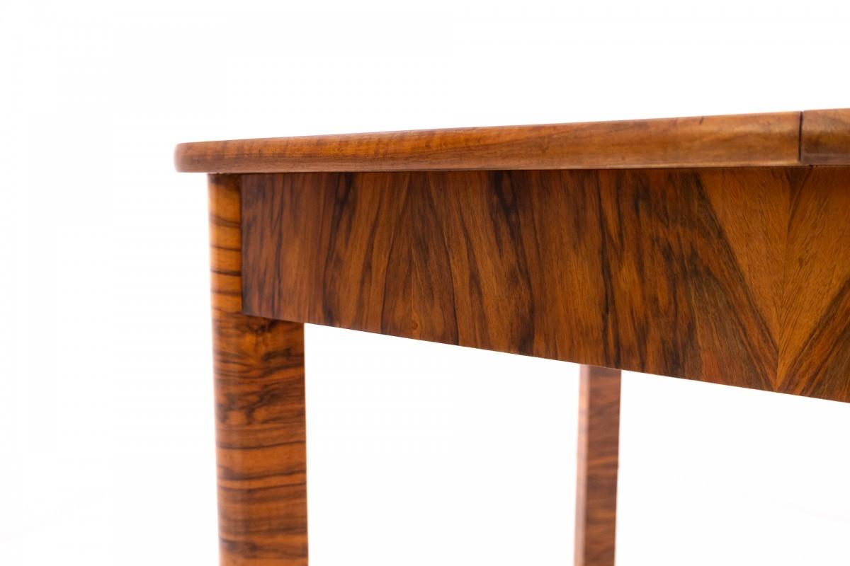 Art Deco table, 1950s, Poland. In Good Condition For Sale In Chorzów, PL