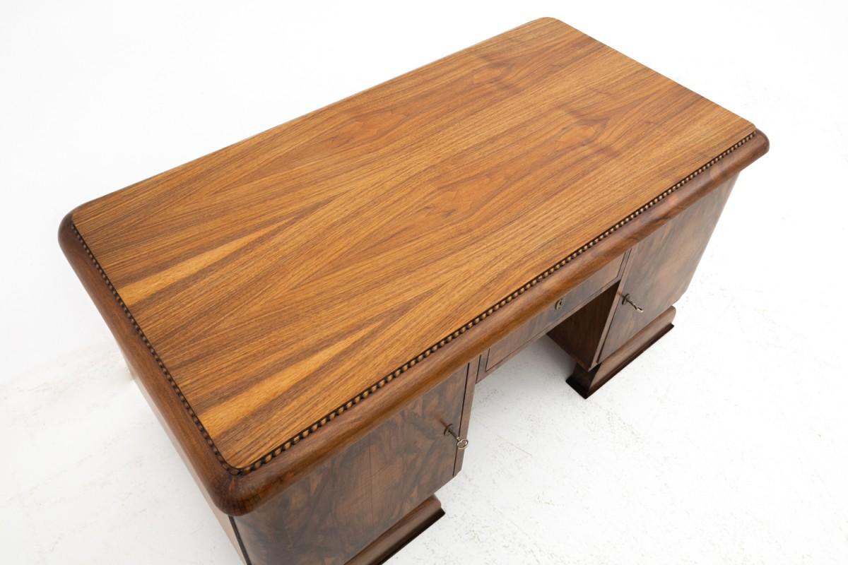 Impressive Art Deco desk, Poland, ca. 1930. For Sale 1