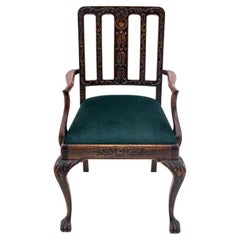 Chippendalle style armchair, circa 1900.