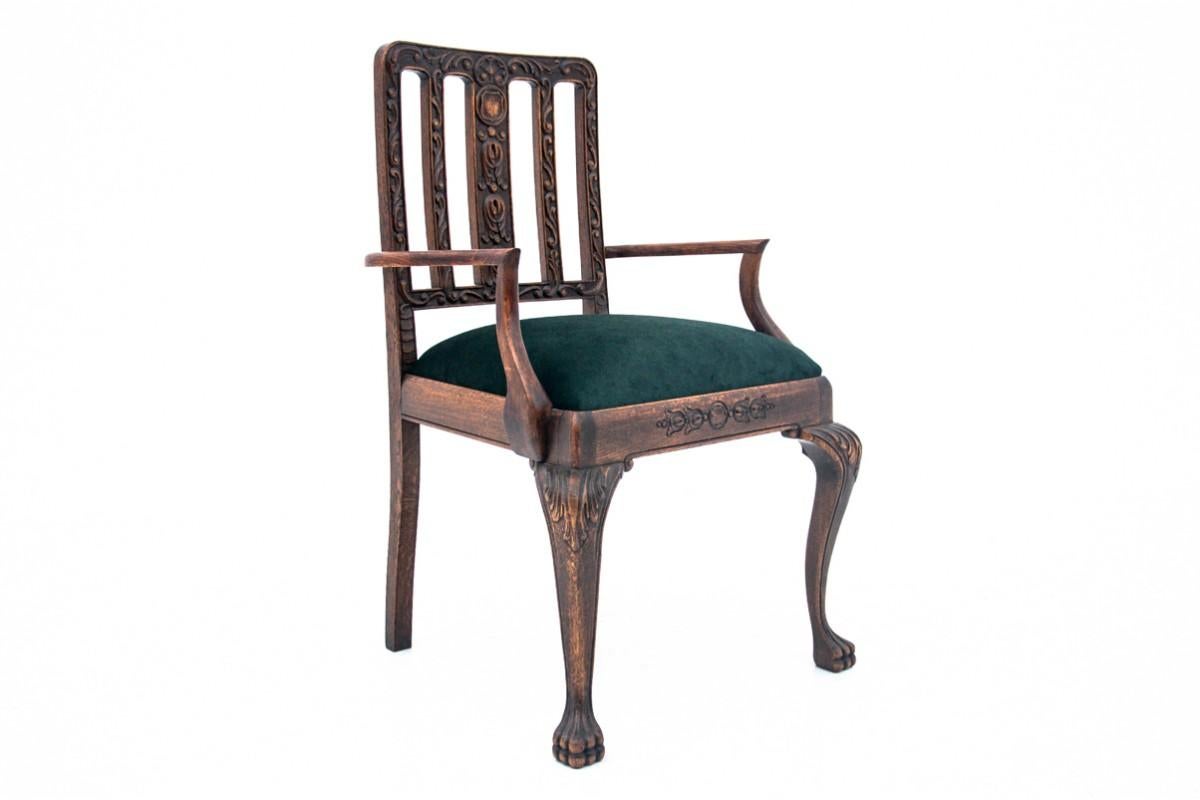 Europeo Poltrona in stile Chippendalle, circa 1900. in vendita