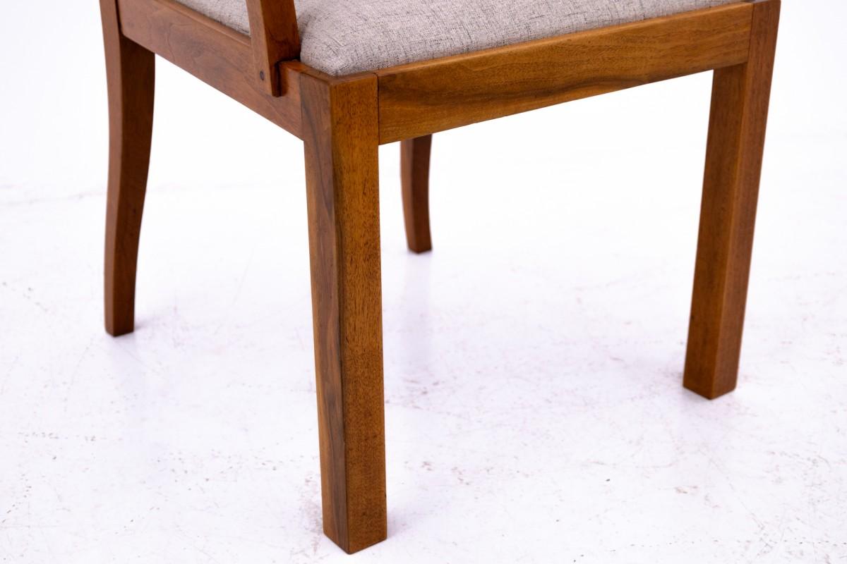 Ensemble de fauteuils Art déco, Pologne, années 1940. en vente 3